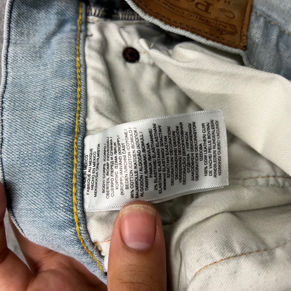 Polo Ralph Lauren Varick Slim Straight Jeans Mens 48x32 Light Wash Blue Denim - Picture 7 of 10